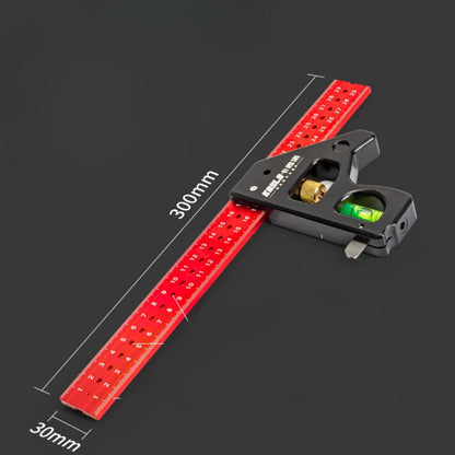 COMBINATION ANGLE SQUARE RULER FOR WOODWORKING