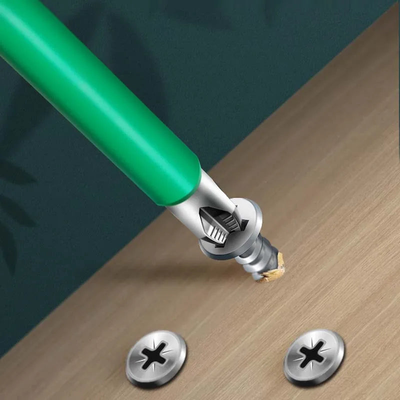 Magnetic Impact Screwdriver Bit Set – S2 Steel, Anti-Slip, Green Coated (6pcs)