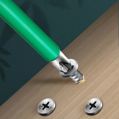 Magnetic Impact Screwdriver Bit Set – S2 Steel, Anti-Slip, Green Coated (6pcs)
