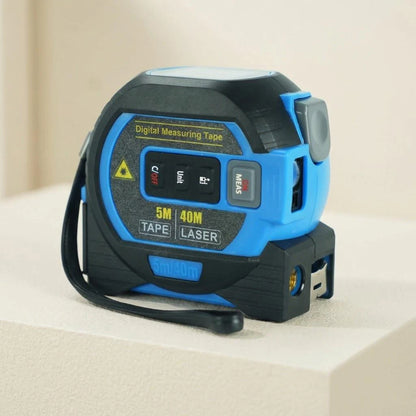 3-in-1 Laser Tape Measure – Digital Distance Meter with Steel Tape (40m/60m)