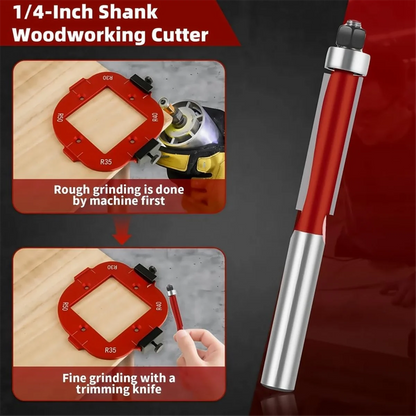 Corner Radius Jig Set For Woodworking (R10–R50)