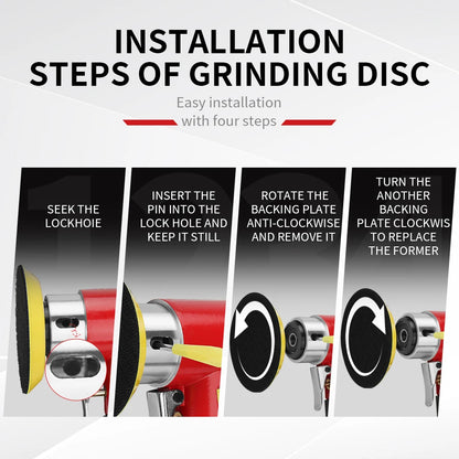 Mini Pneumatic Orbital Sander 15000RPM