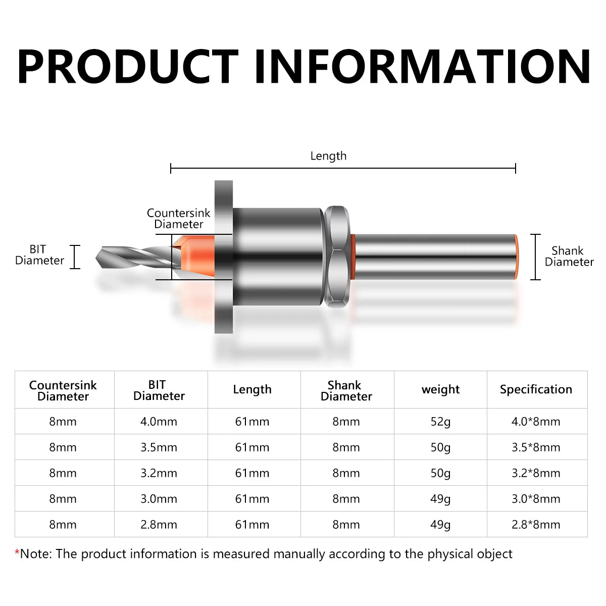 Carbide Countersink Router Bit
