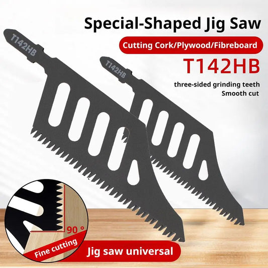 T-Shank Jigsaw Blades Set – T142HB, Clean Wood Cutting (5 or 10pcs)