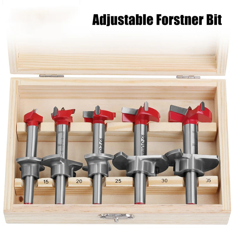 Hinge Hole Saw Drill Bit Set 15–35mm