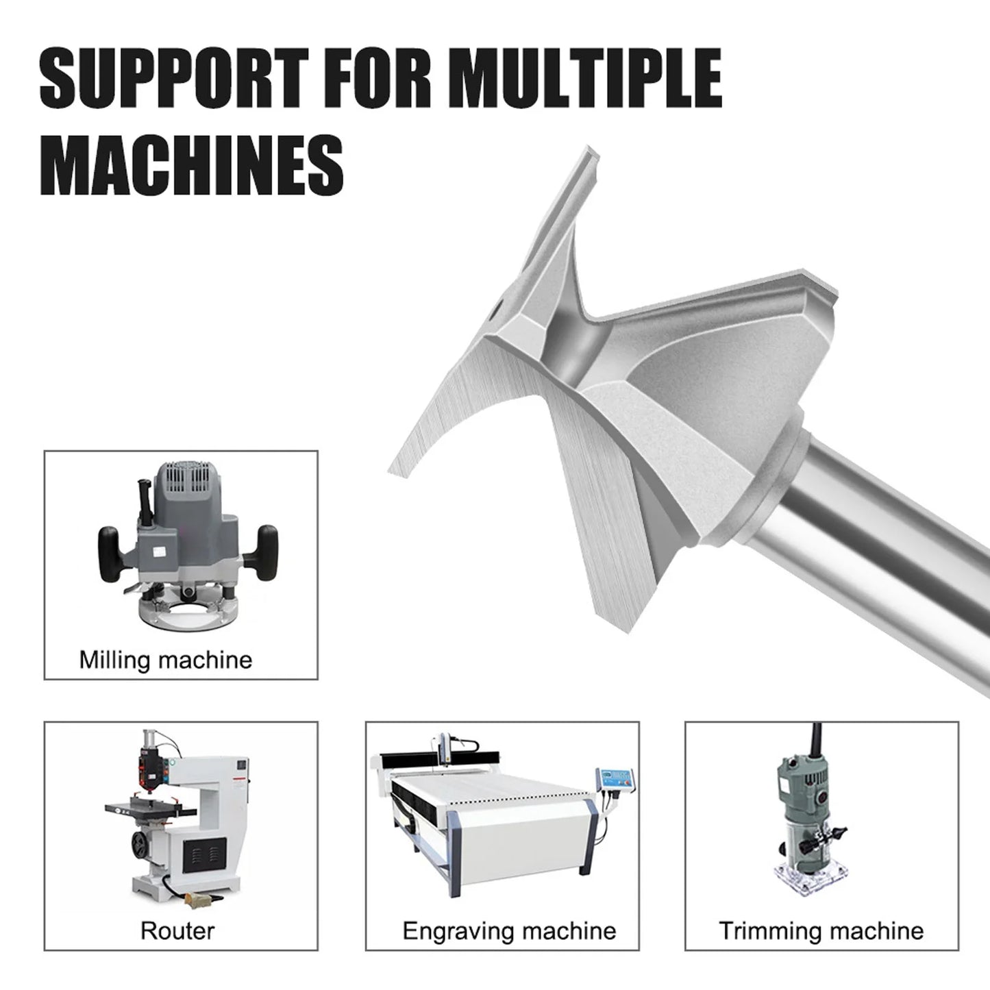 MDF Bending Router Bit – Precision Radius Cutting Tool (R18 / R30 / R50)