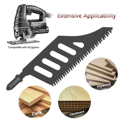 T-Shank Jigsaw Blades Set – T142HB, Clean Wood Cutting (5 or 10pcs)