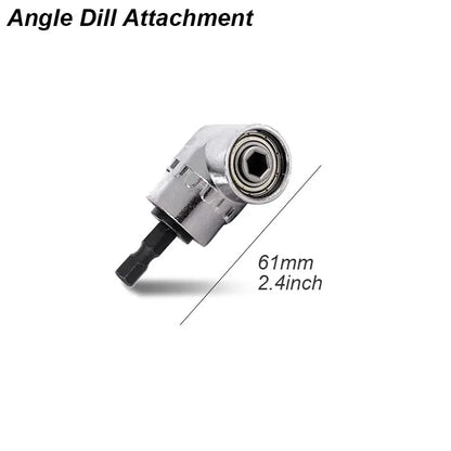 90 Degree Right Angle Drill Adapter – Magnetic 1/4" Hex Extension